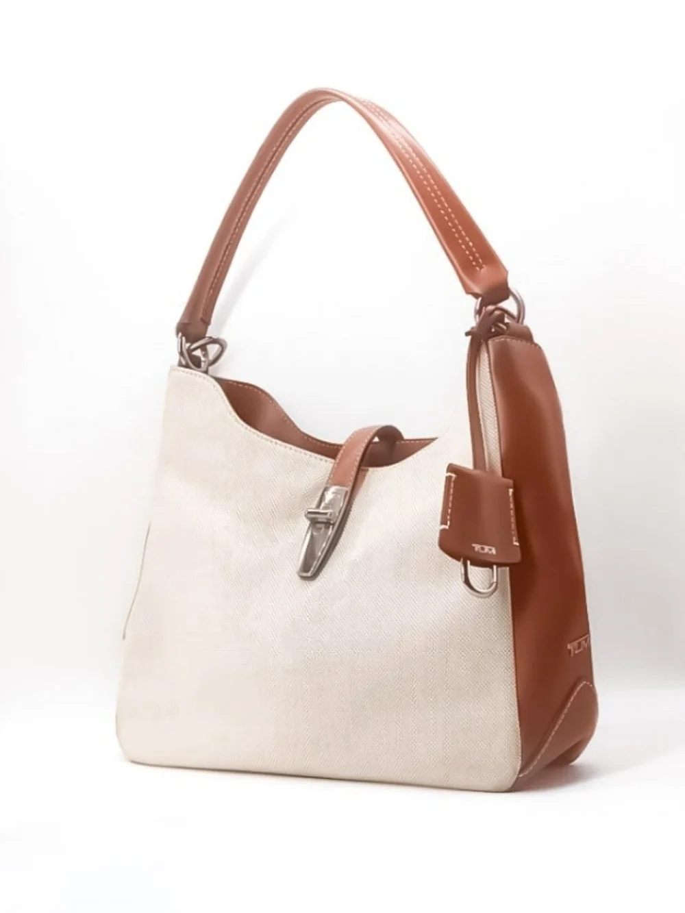 New Italian Leather Anti-Theft Tumi Pau Mezzanine Top Handle Satchel Travel Bag